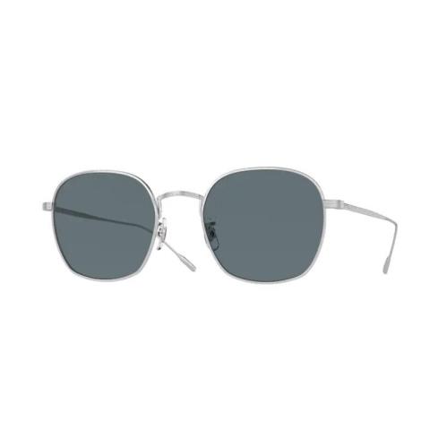 Oliver Peoples 0OV1307ST Ades 52543R Brushed Silver/blue Polar Square Sunglasses