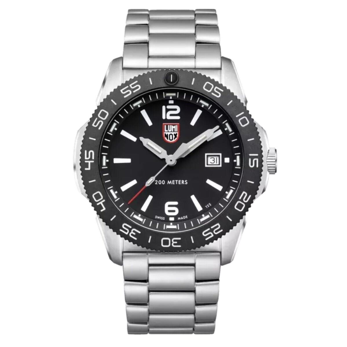 Factory Luminox Pacific Diver Black Dial Stainless Steel Men`s Watch XS.3122