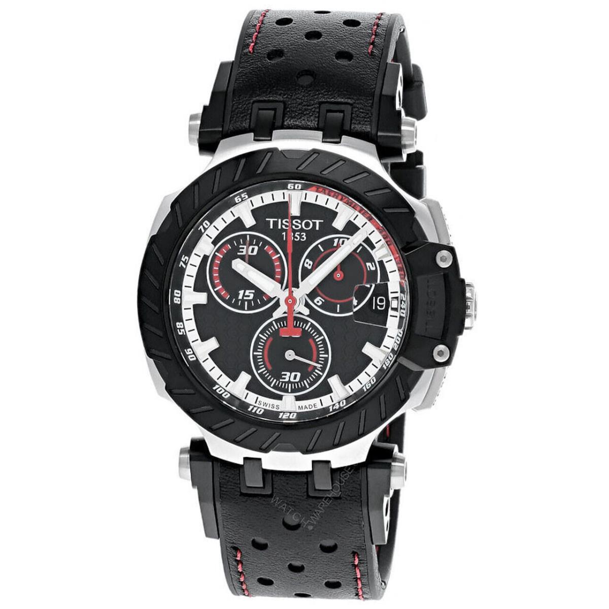 Tissot T-race Motogp Chrono Limited Edition 43MM Men`s Watch T115.417.27.051.01 - Black Dial, Black Band, Black Bezel