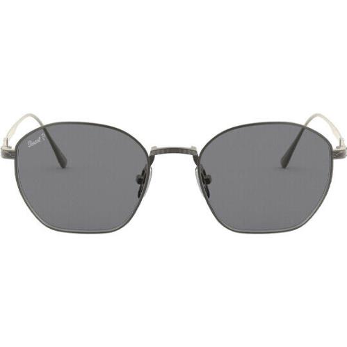 Persol Polarized Pewter Titanium Sunglasses W/glass Lens PO5004ST-8001P2