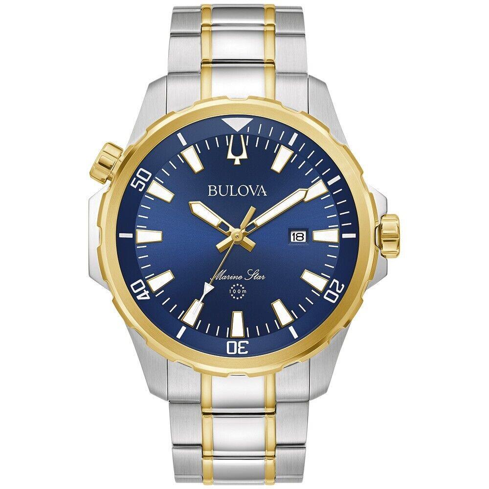 Bulova Marine Star Two-tone Series B Watch 98B384 - Dial: Blue