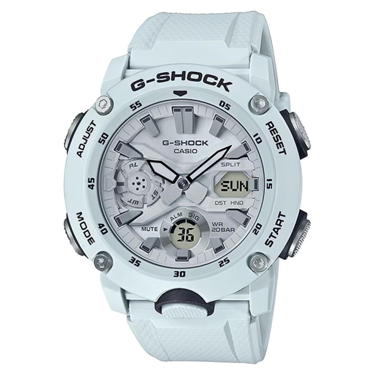 Casio G-shock Carbon Core Guard Analog-digital Alarm GA-2000S-7A 200M Mens Watch