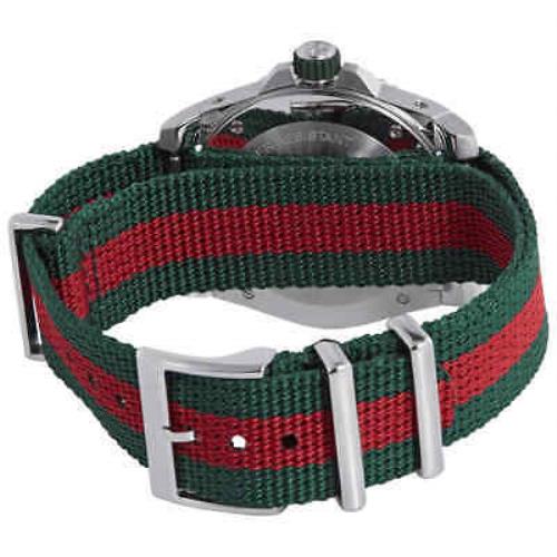 Gucci watch Dive - Green Dial, Red and Green (Stripe) Band