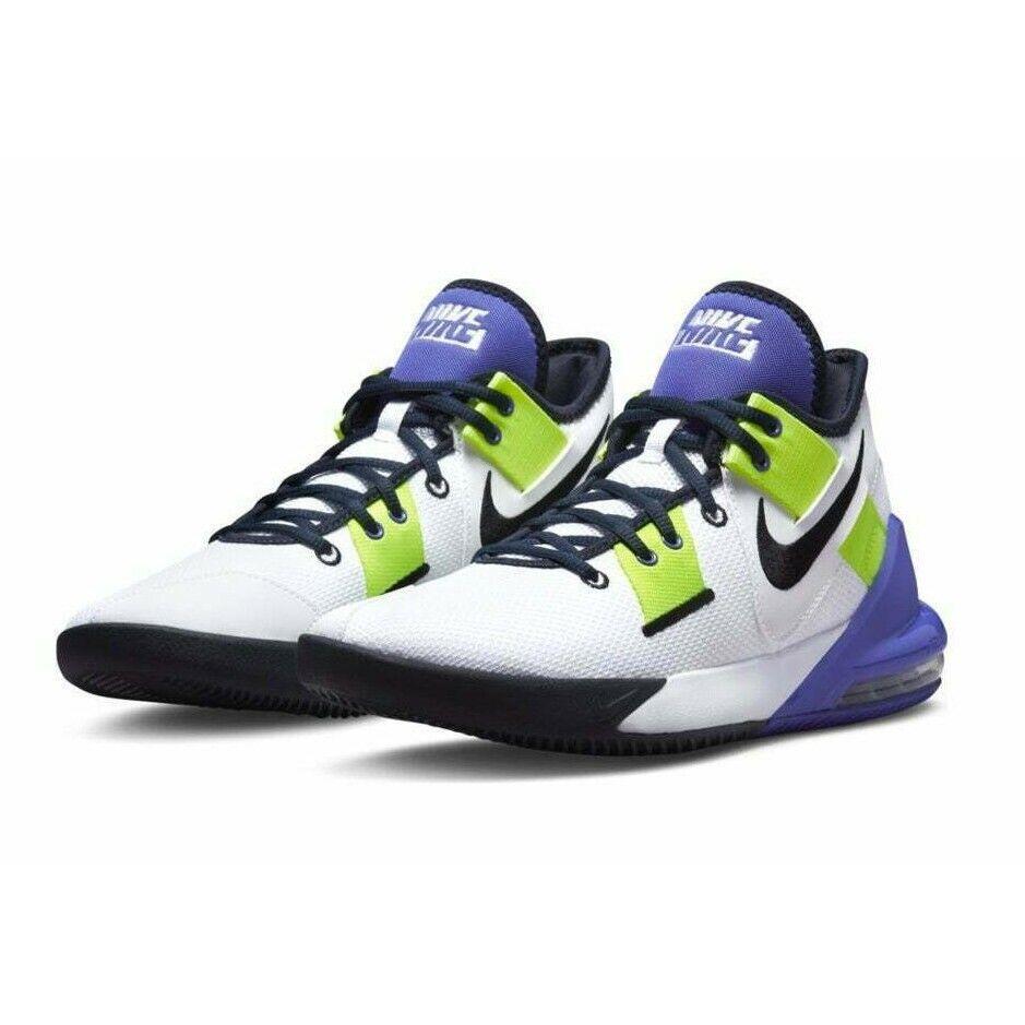 Nike Air Max Impact 2 Mens Size 9.5 Shoes CQ9382 102 White Black Indigo Volt