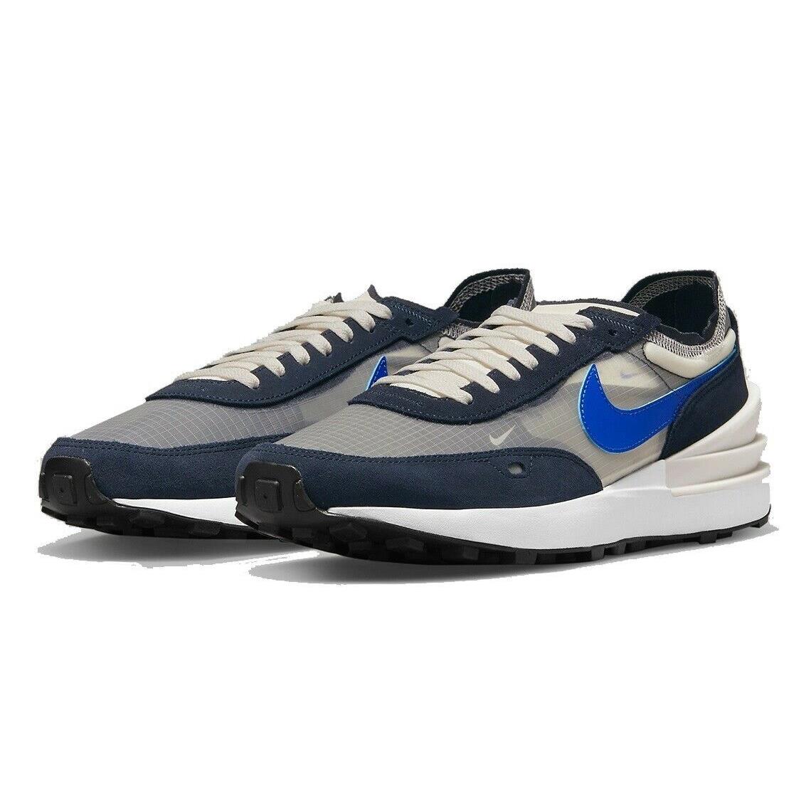 Nike Waffle One SE Mens Size 7 Sneaker Shoes DD8014 003 White Hyper Royal Blue