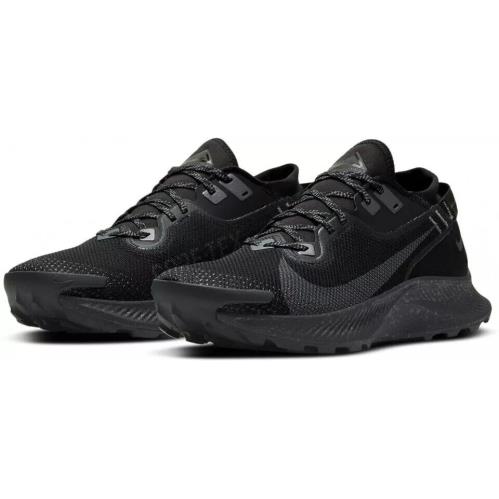 Nike Pegasus Trail 2 Gtx Mens Size 6.5 Sneaker Shoes CU2016 001 Black Grey - Black