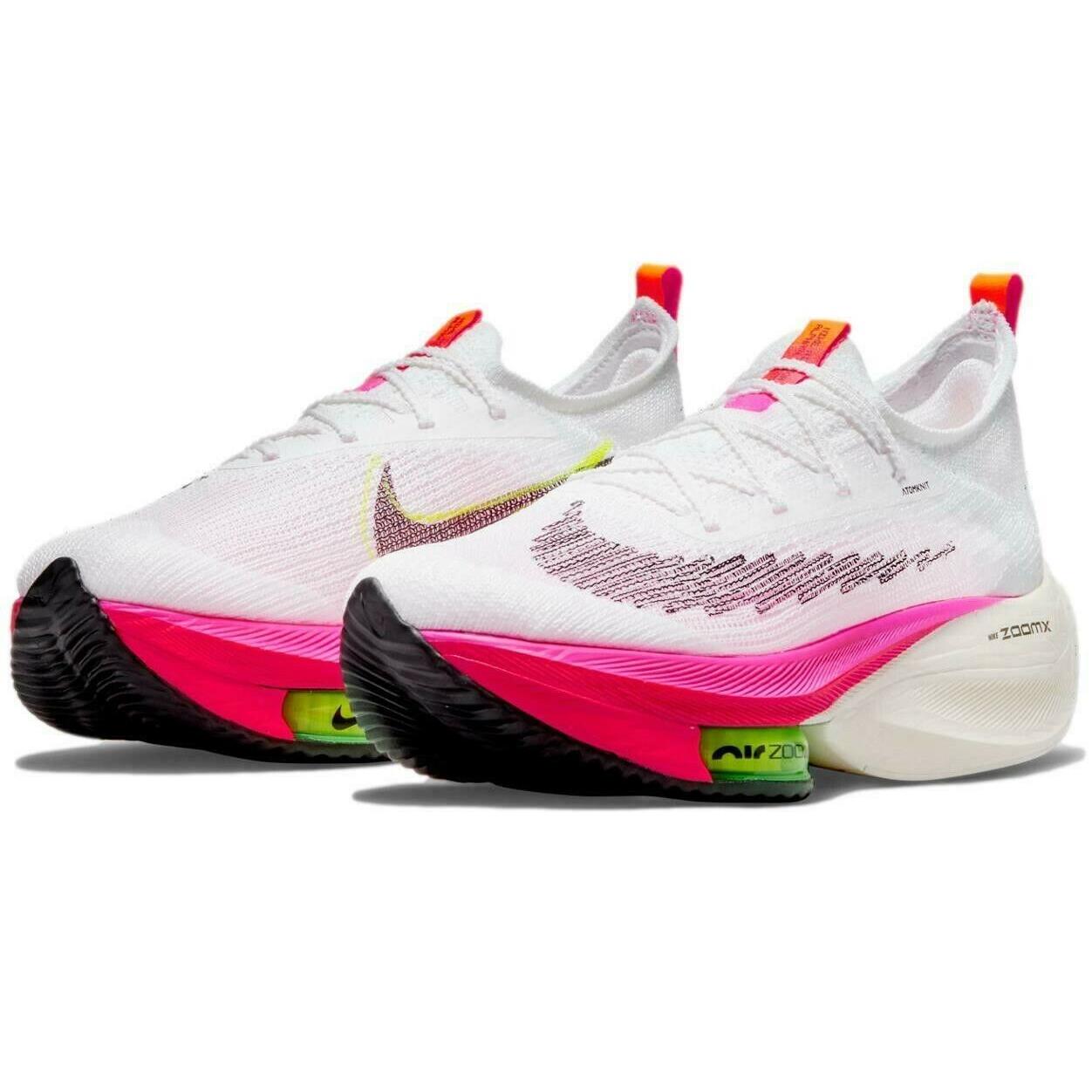Nike Air Zoom Alphafly Next %fk Womens Size 9.5 Sneaker Shoes DJ5456 100 Multi