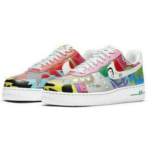Nike Flyleather AF1 QS Mens Size 12 Sneaker Shoes CZ3990 900 Air Force 1 - Multicolor