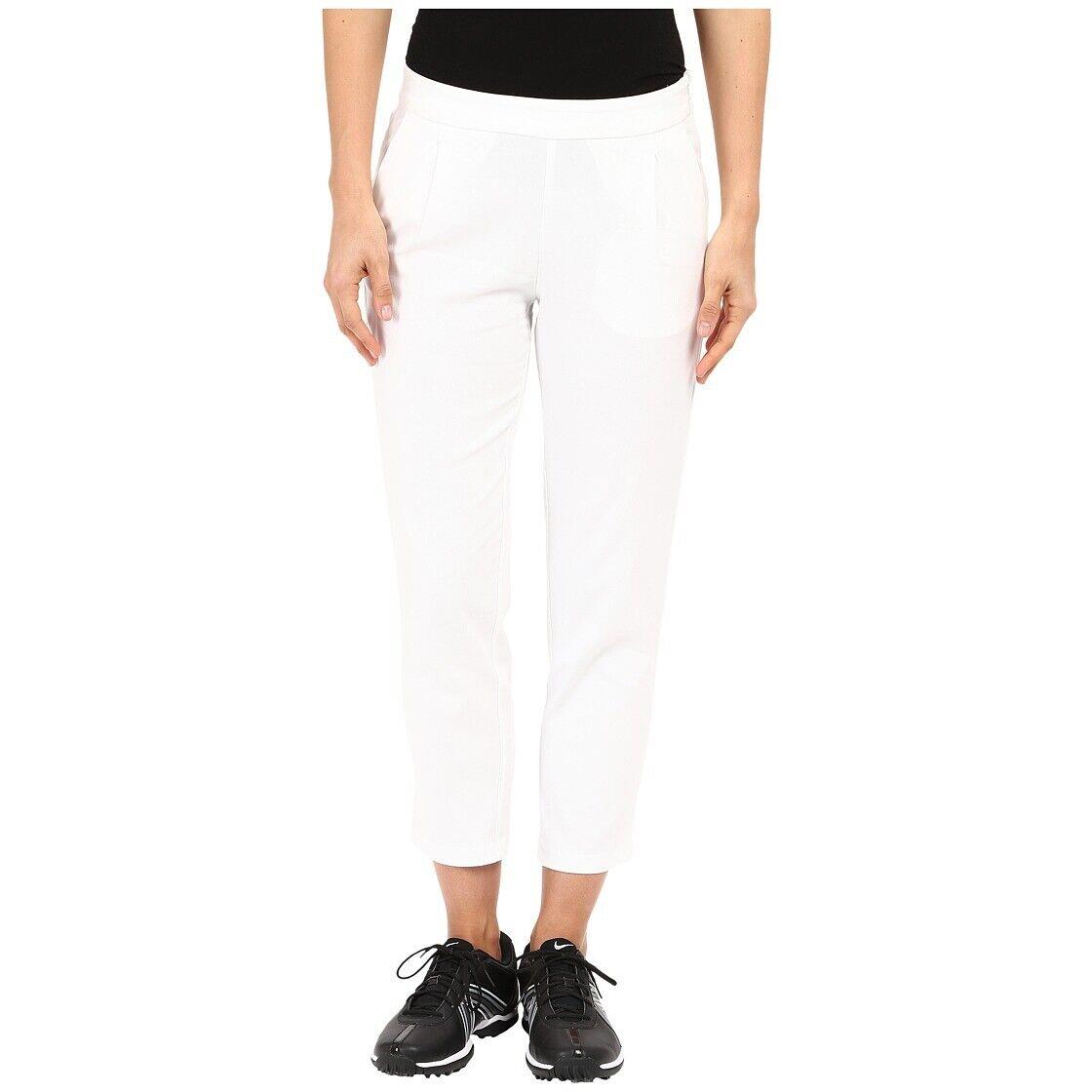 Nike Golf White Majors Solid Casual Pants Women`s Size 12 L29617