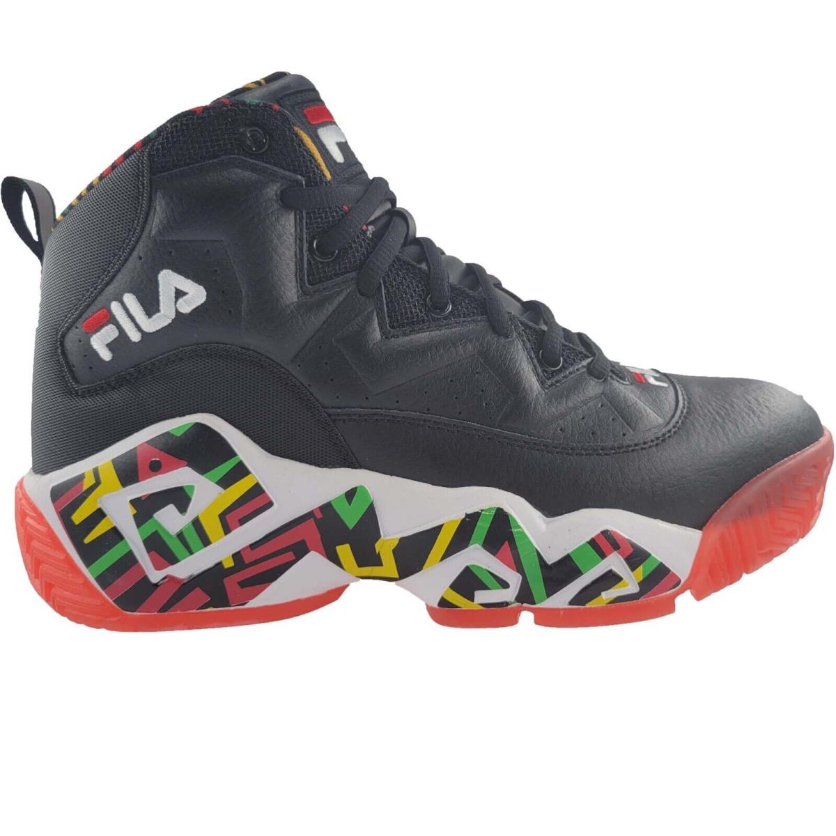 Men`s Fila MB Jamal Black Jellybean Lemon Mashburn Retro Basketball Casual Shoes
