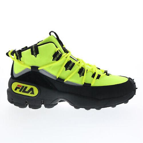 Fila Grant Hill 1 X Trailpacer Mens Green Leather Athletic Hiking Shoes