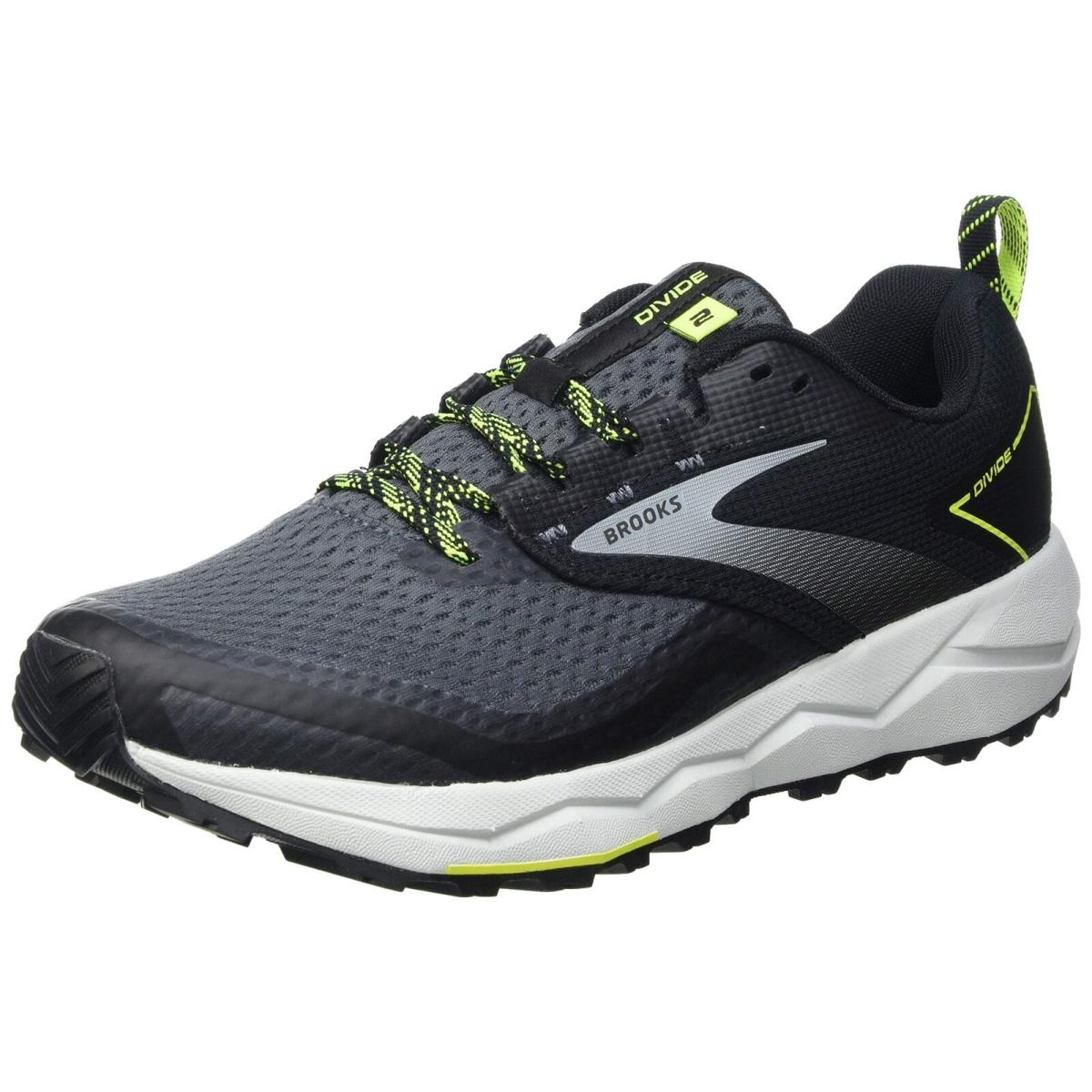 Brooks Mens Divide 2 Trail Running Shoe Black/Ebony/Nightlife