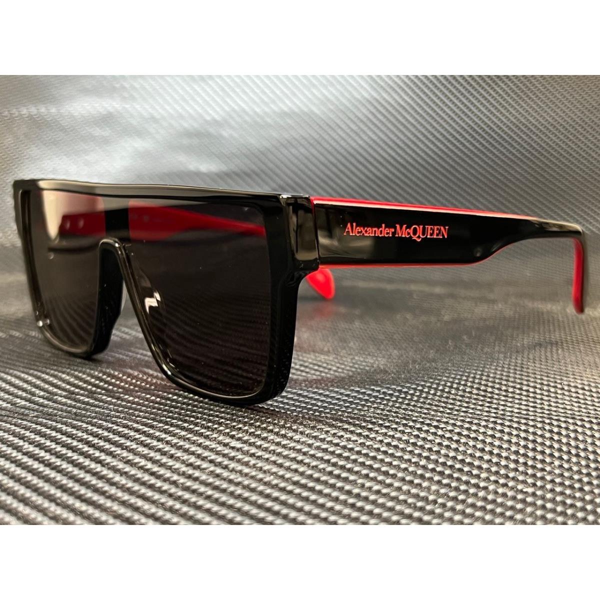 Alexander Mcqueen AM0354S 003 Black/red Aviator 99 mm Men`s Sunglasses