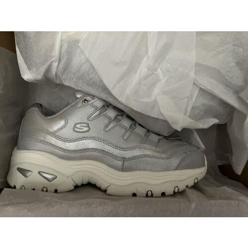 Womens Skechers Sneakers/shoes-size 8-ENERGY-GLACIER Views-silver