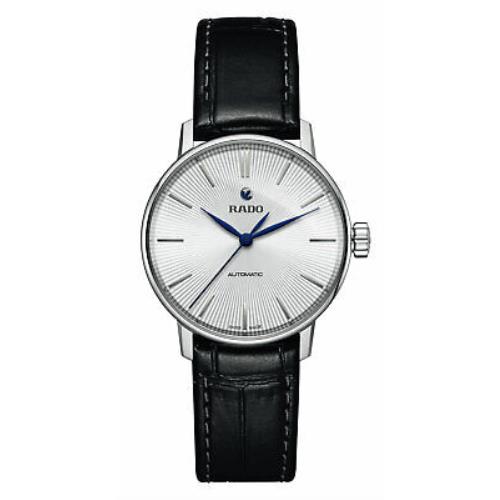 Rado Coupole Classic S White Dial Black Leather Automatic Womens Watch R22862045