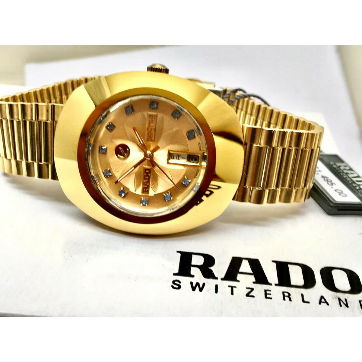 Rado watch Diastar - Gold Dial, Gold Band, Gold Bezel