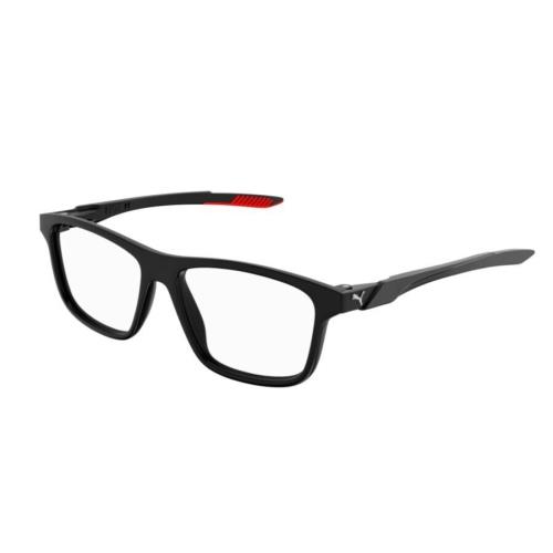 Puma PU0361O 001 Black-black Rectangular Full-rim Unisex Eyeglasses