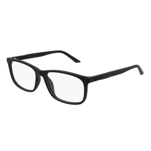 Puma PU0333O 001 Black-black Rectangular Full-rim Unisex Eyeglasses