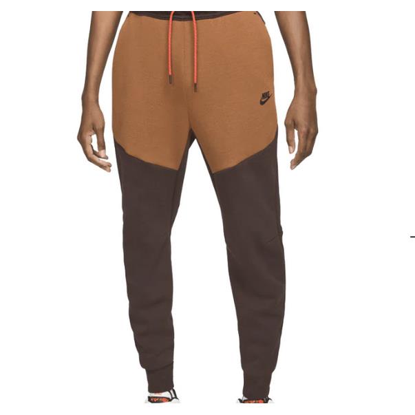 Nike Sportswear Tech Fleece Pants CU4495-208 Size M Brown Men`s Joggers