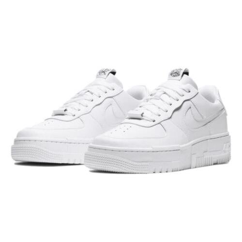 Nike Women`s Air Force 1 AF1 Pixel `triple White` Shoes CK6649-100