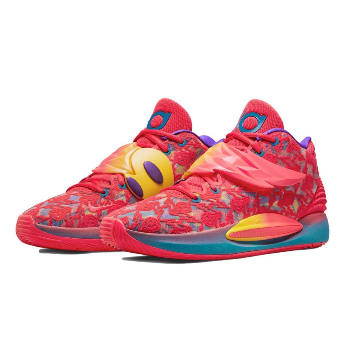 Nike Men`s KD14 x Ron English 3 Basketball Shoes `siren Red` DO6903-600