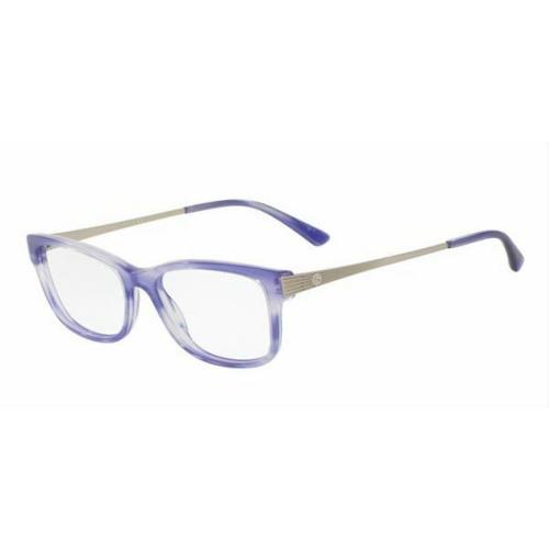 Giorgio Armani Eyeglasses AR7098 5487 Striped Violet Frames 54MM Rx-able