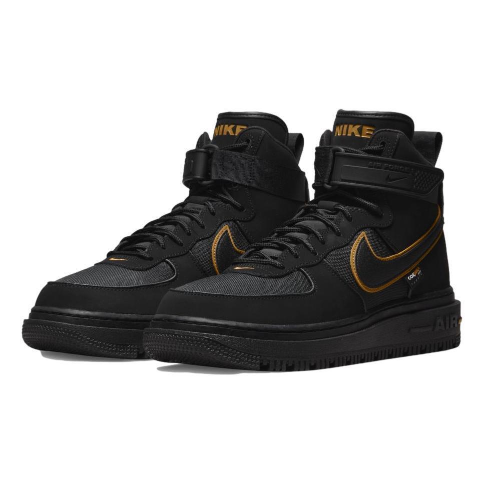 Nike Air Force 1 Men`s Cordura `black University Gold` Boots Shoes DO6702-001