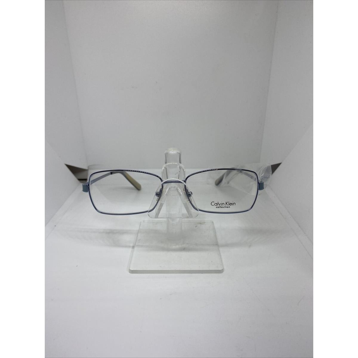 Calvin Klein CK7418 336 Light Blue Rectangular Eyeglasses Frames 54-16 140