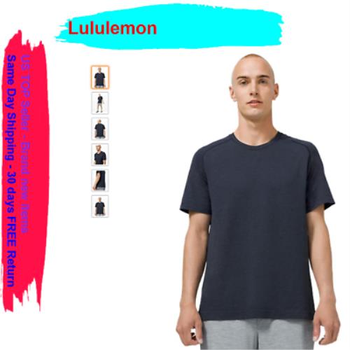 Lululemon Metal Vent Tech Short Sleeve Shirt 2.0 Mineral Blue/true Navy L