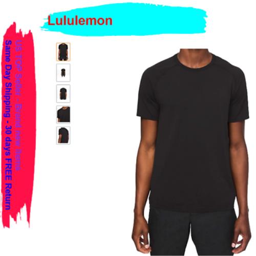 Lululemon The Fundamental Short Sleeve T Shirt Black. Large