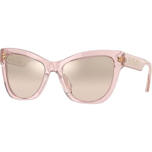 Versace Sunglasses VE4417U 53394E 56mm Transparent Pink / Brown Mirror Lens