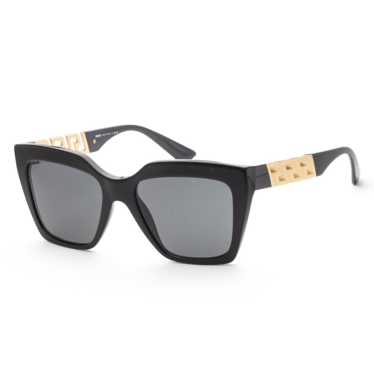 Versace Women`s 56mm Black Sunglasses VE4418-GB1-87 - Frame: Black, Lens: Gray, Other Frame: Black