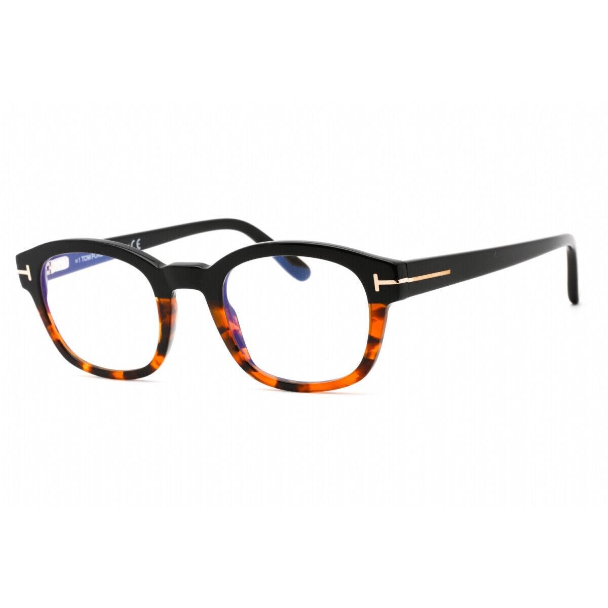 Tom Ford FT5808-B 005 Black/classic Havana Eyeglasses