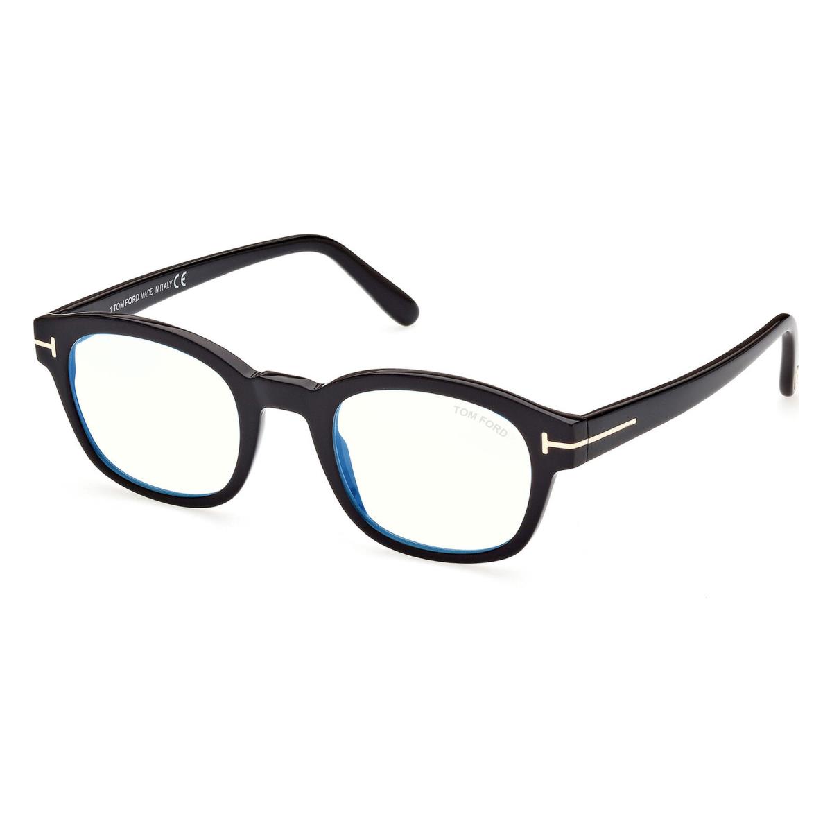 Tom Ford FT5808-B 001 Shiny Black 49mm Eyeglasses