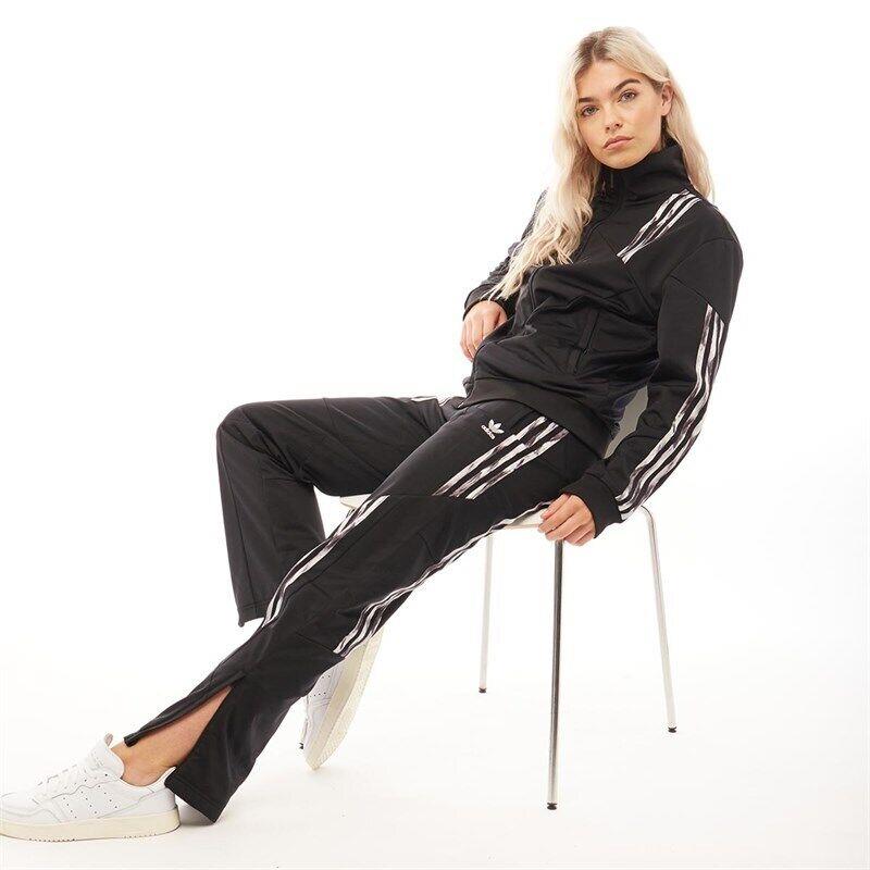 Adidas Track Suit Womens XS Black Danielle Cathari Firebird Jacket Pants