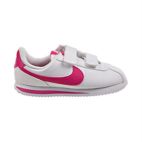 Little Kid`s Nike Cortez Basic SL White/pink Prime 904767 109