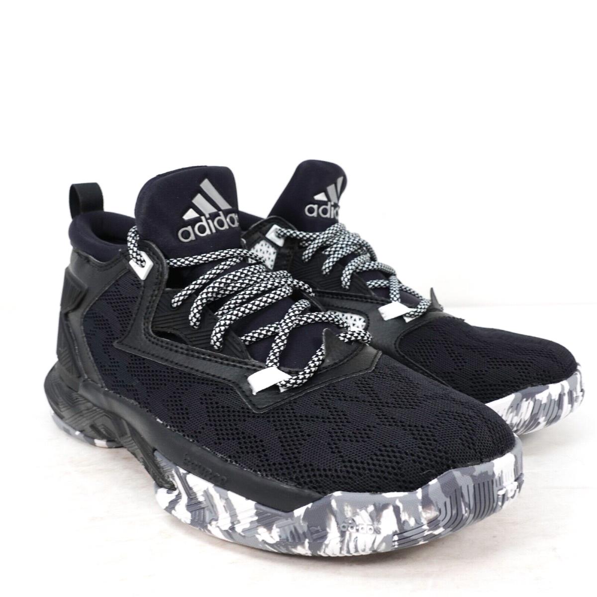 Adidas D Lillard 2.0 Black White Basketball Shoes B42383 Mens Size 7