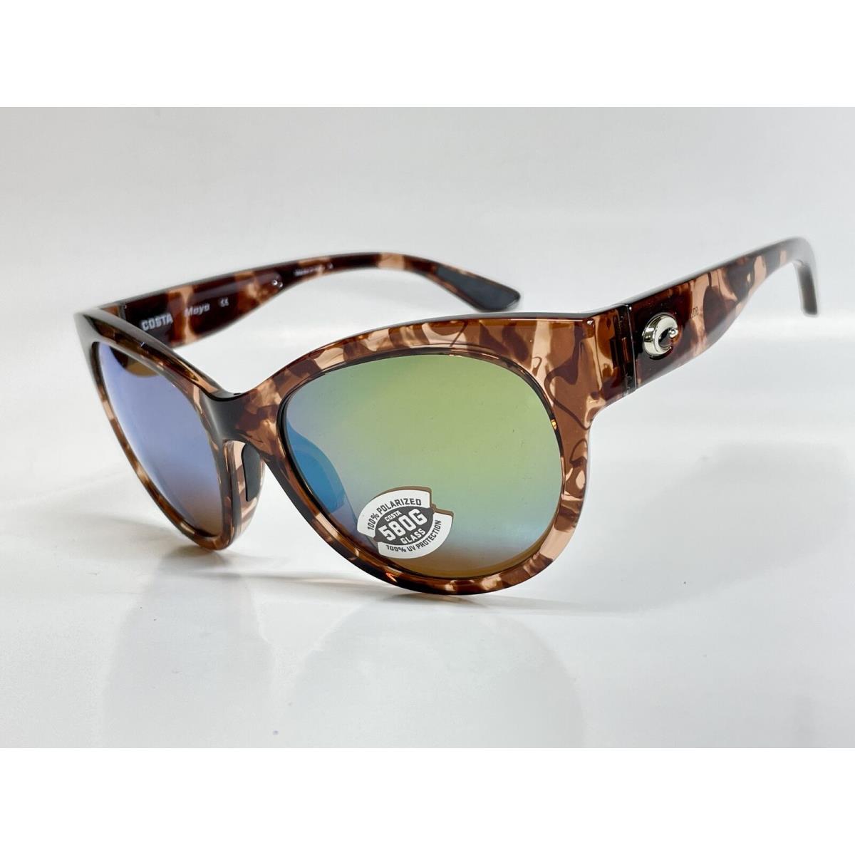 Costa Del Mar Sunglasses Maya Coral Tortoise Green Mirror 580 Glass Lens