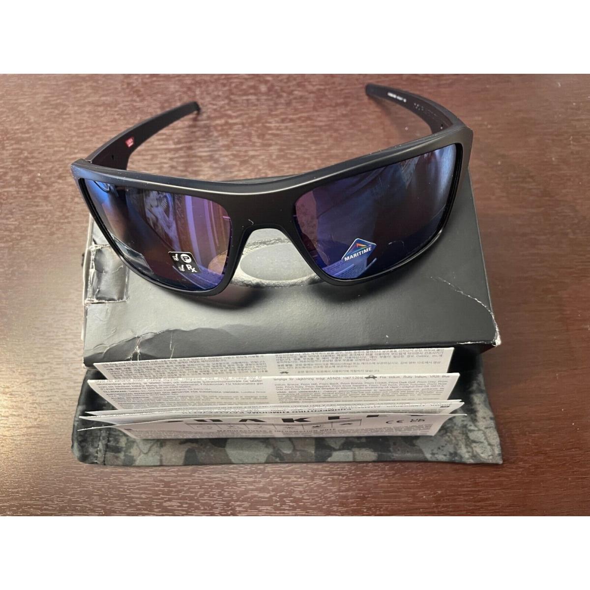 Oakley Oo9380 09 Matte Black Prizm Maritime Polarized Sunglasses 888392235787 Oakley 