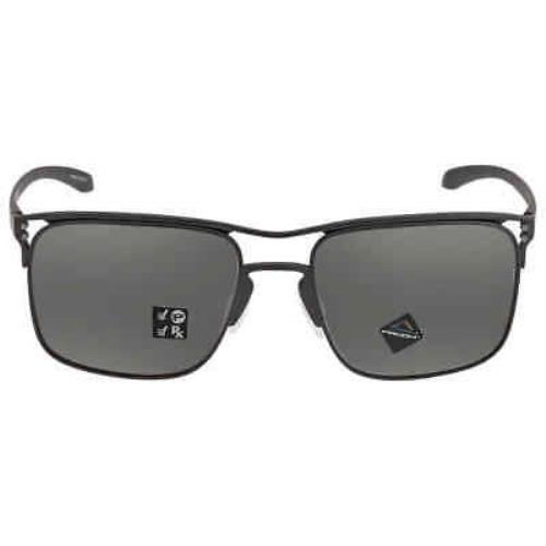Oakley Holbrook Ti Prizm Black Titanium Men`s Sunglasses OO6048 604802 57 - Frame: Black, Lens: Black