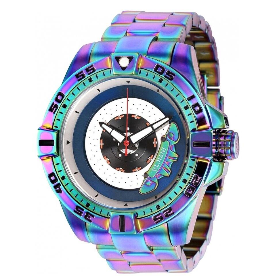 Invicta S1 Rally Caliper Automatic Men`s 51mm Rainbow Iridescent Watch 37052