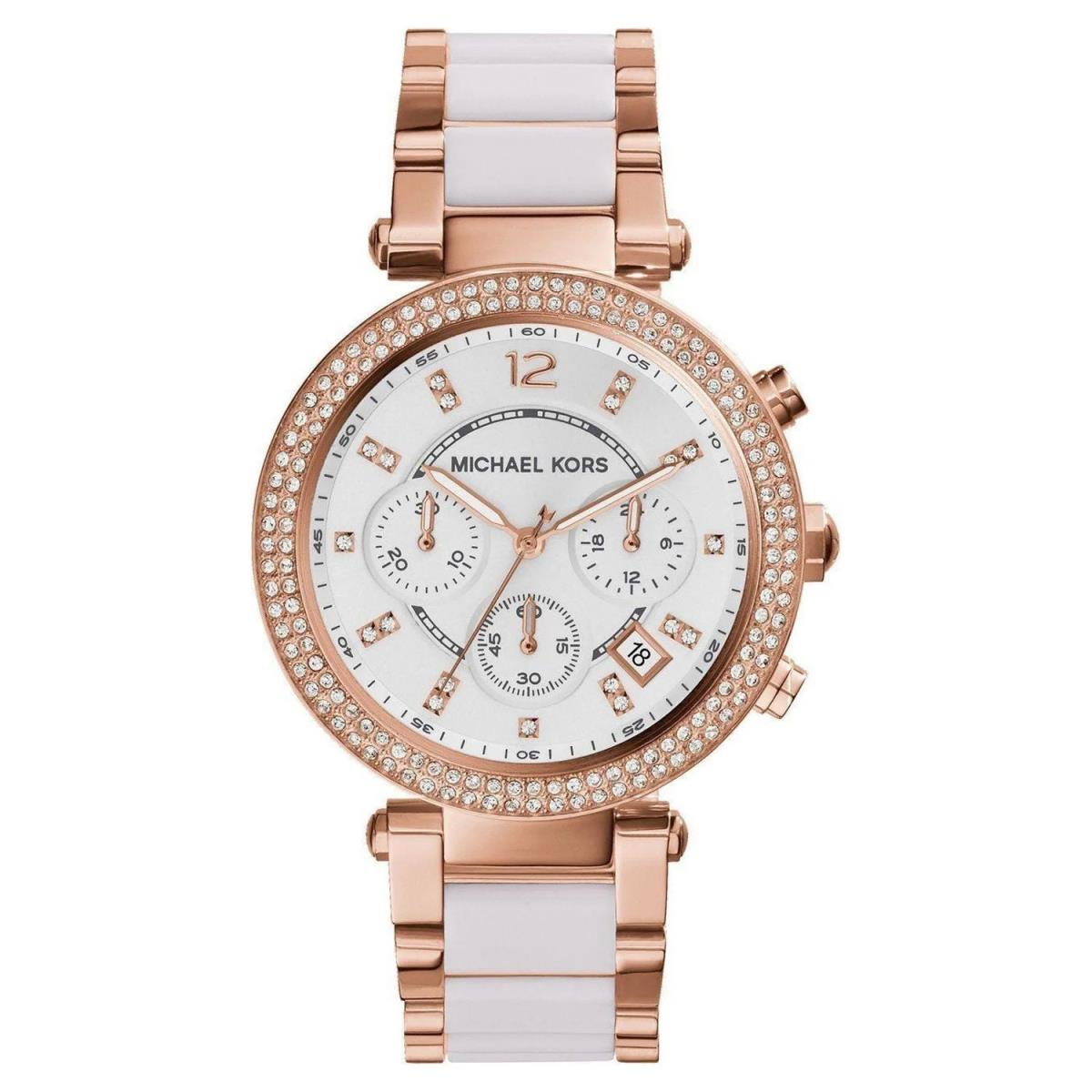 Michael Kors MK5774 Women`s Parker Chronograph Two-tone Stainless Steel Watch