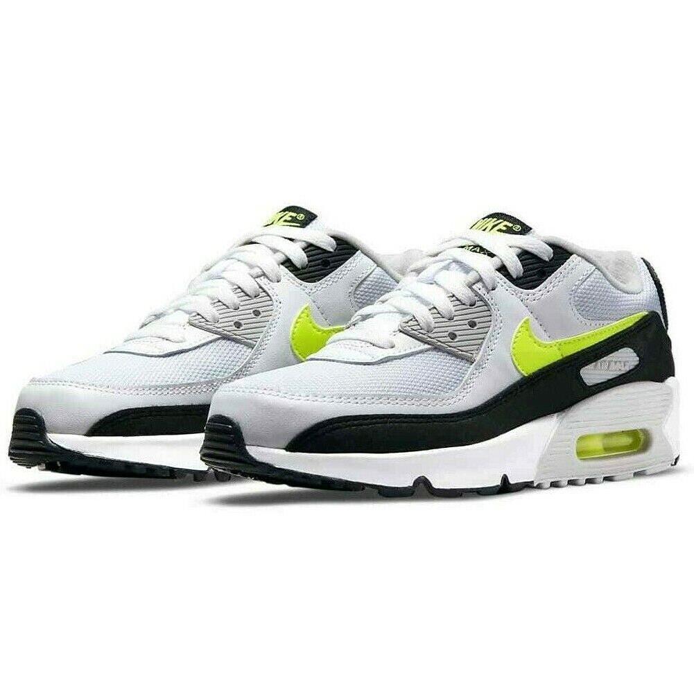 Nike Air Max 90 Ltr GS Size 6Y Sneaker Shoes CD6864 109 White Hot Lime