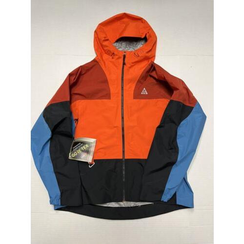 Nike Storm-fit Adv Acg Chain of Craters Jacket Rush Orange DB3559 817 Mens Large