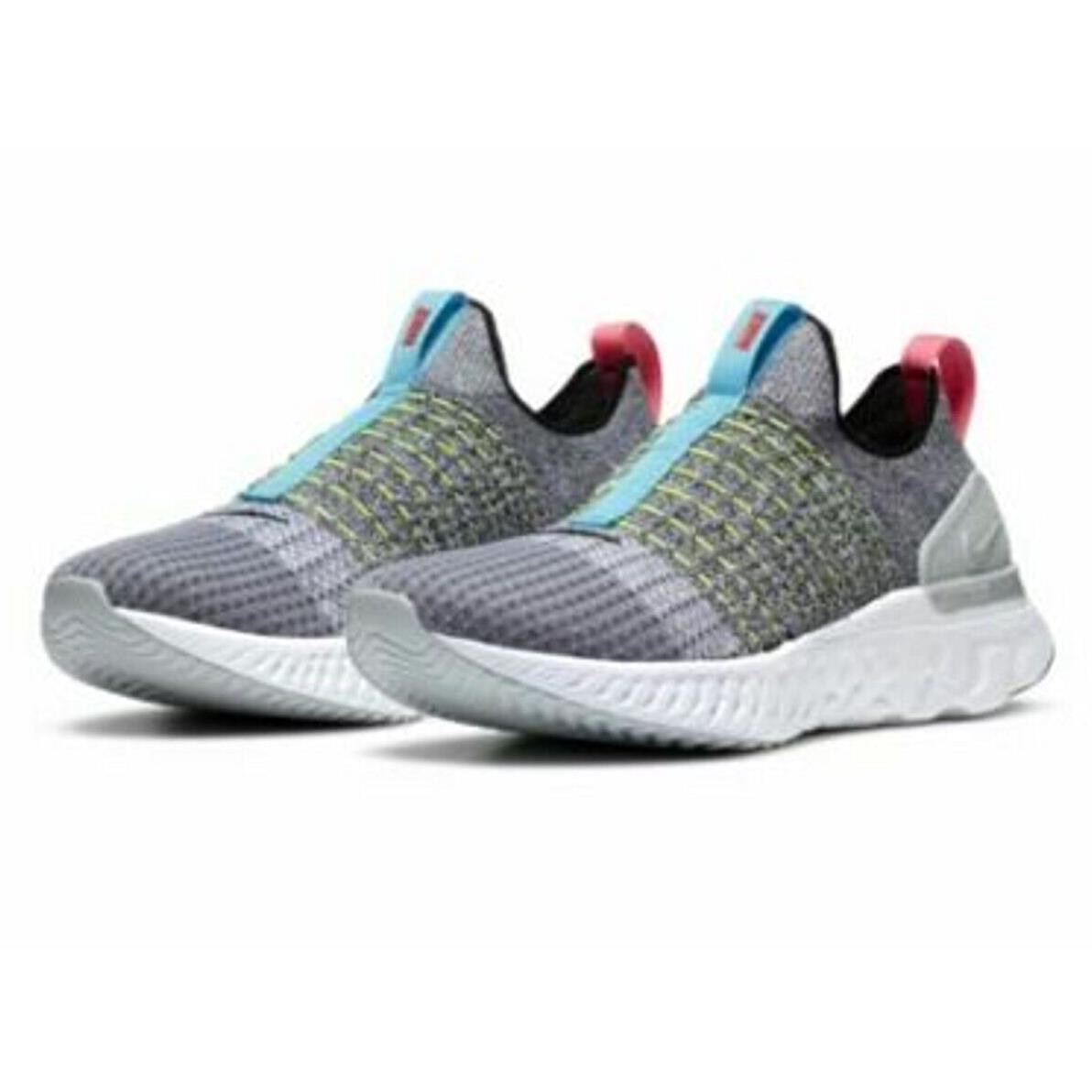 Nike React Phantom Run FK 2 Mens Size 6.5 Sneaker Shoes CZ7865 100 Grey - Gray