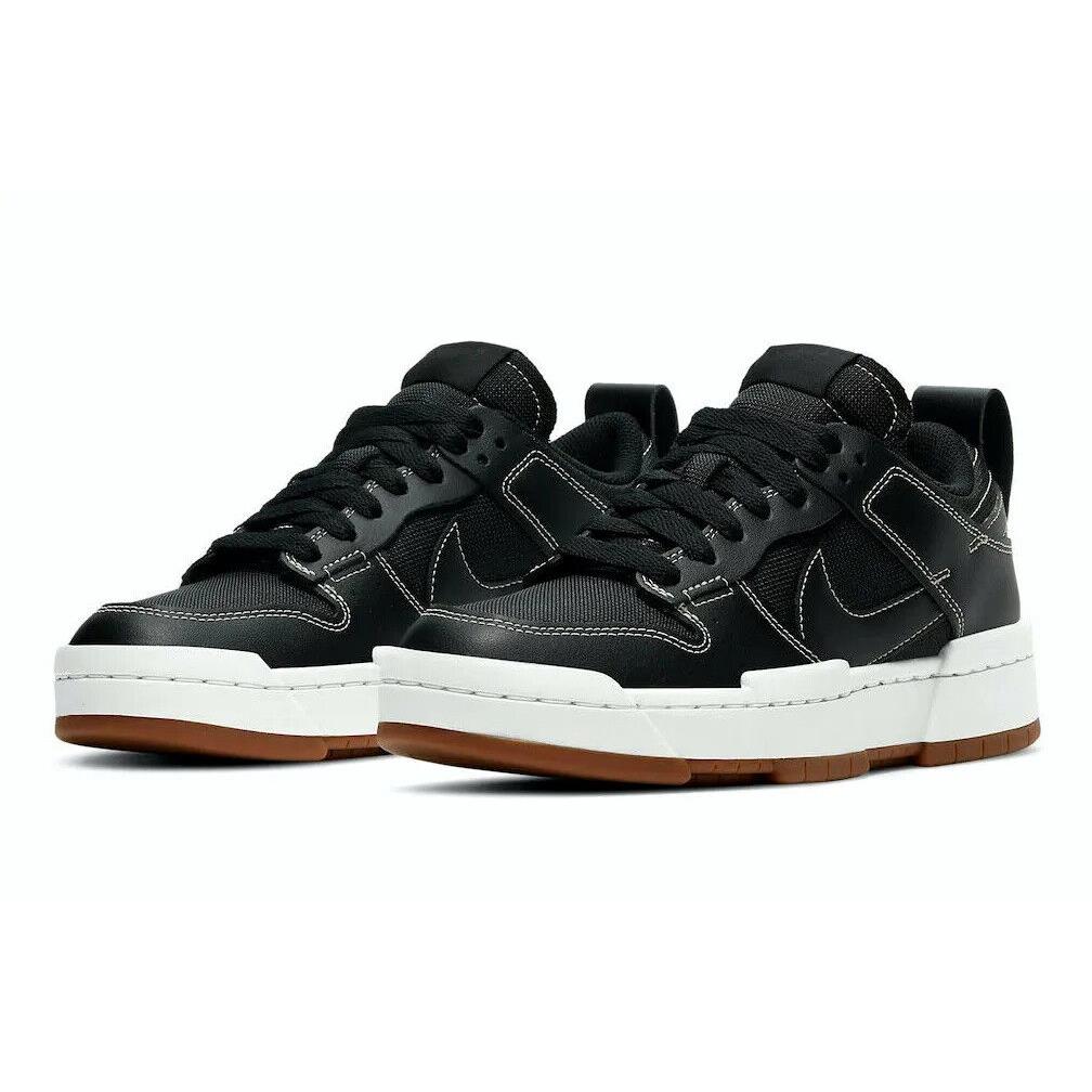 Nike Dunk Low Disrupt Womens Size 6 Sneaker Shoes CK6654 002 Black Gum - Black