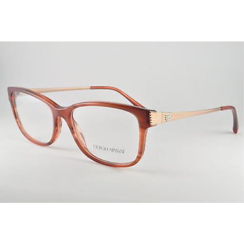 Giorgio Armani Eyeglasses AR 7098 5488 Striped Brown Size 54-16-140