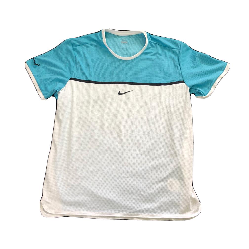 Nike Premier Rafa Challenger Dri-fit Tennis Shirt Mens XL Omega Blue 728956-429