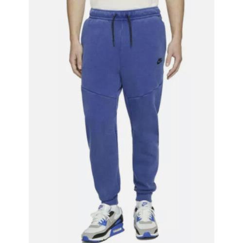 Nike Sportswear Men`s Tech Fleece Joggers Pants Royal Blue XL CZ9918-455