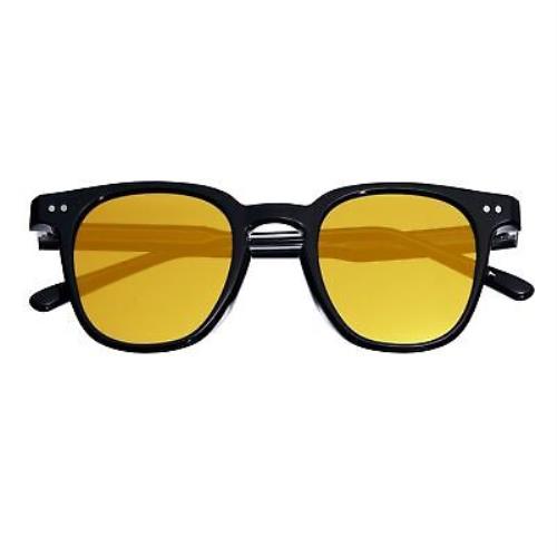 Simplify Alexander Polarized Sunglasses - Black/yellow - Black Frame, Yellow Lens